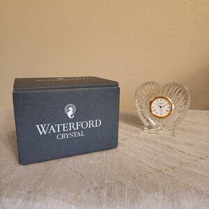 Waterford Crystal Heart Clock